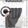 With Snap In Liner Hookless Shower Curtain Removable Shower Cover  Bathroom