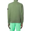 STONE ISLAND Solid Color Logo Zip Hoodie Men Hoodies Green 771564320-V0058