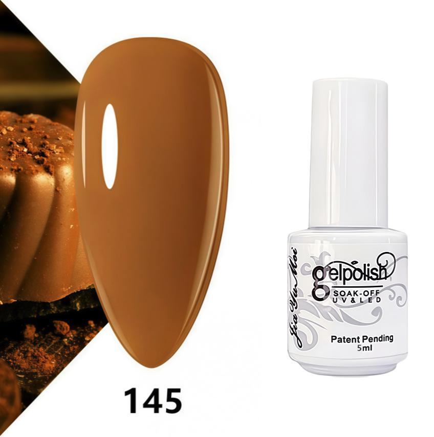 GELPOLISH Nail Art Set: Base, Top Coat, Transparent & White Gel Polishes