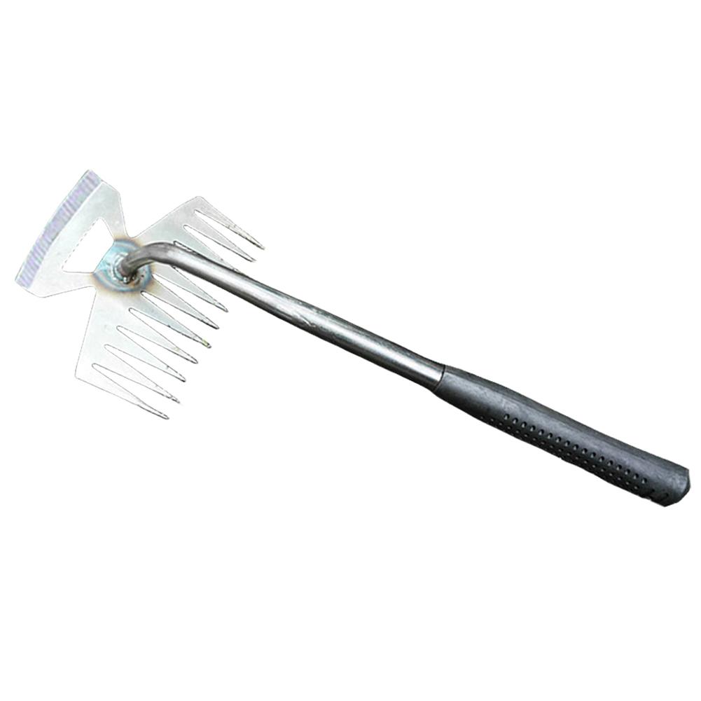 2 In 1 Loose Soil Weeder Ergonomic Handle Manual Hand Weeding Removal Puller V Fork Weeding Removal Puller Wild Vegetable Shovel
