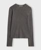CHICKS Slim Fit Ribbed Round Knit Melange