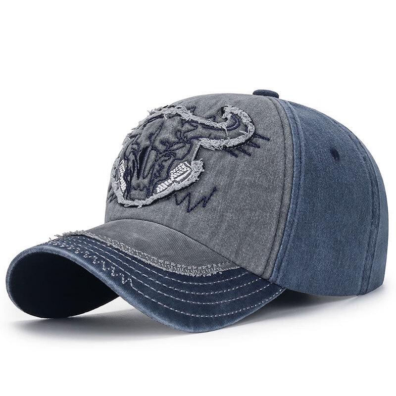 ZHENYUEQI Unisex Distressed Washed Embroidered Baseball Cap Adjustable