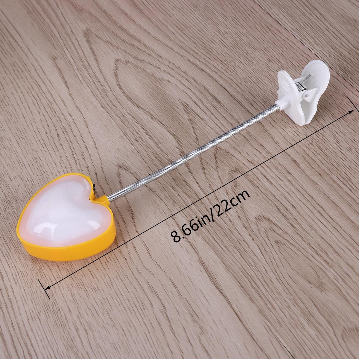 

LED Desk Lamp with Clip for Eye Protection Powered Adjustable Clamp Light Swivel Reading Lamp for Bedside Bookshelf Pink жовтий