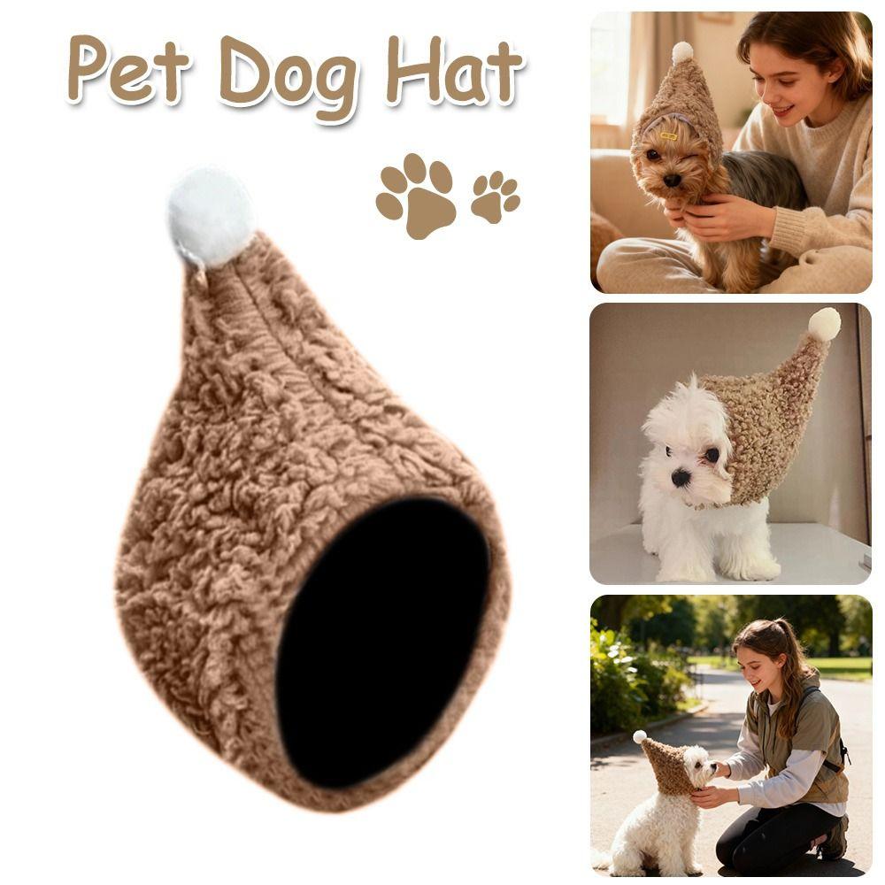 New Winter Warmth Pet Dog Hat Noise-proof Prevent Fright Dog Headgear Adjustable Small Dog Headgear for Small Dogs