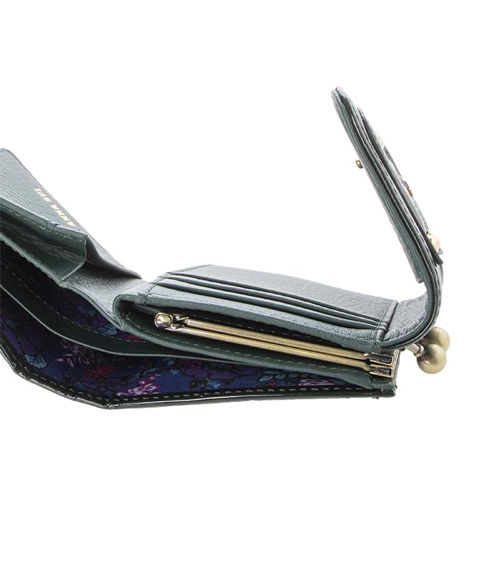 Anna Sui Damen Serpent Faltbörse, Grün, Größe F