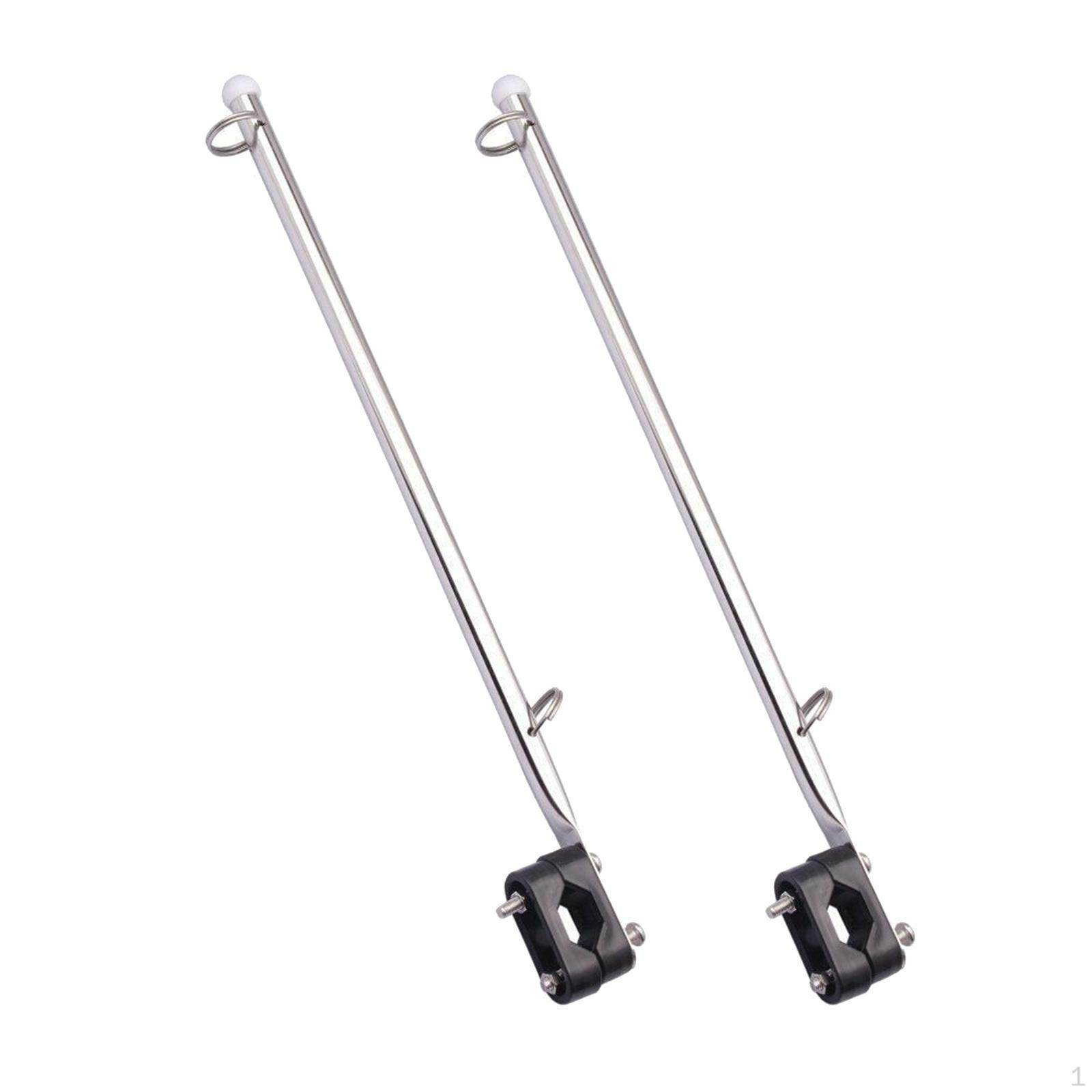 2 Durable Flag Staff, with Base Holder Marine