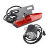 Electric Headlight and Tail Light Set LED Front Rear Warning Lights Kit with Horn Switch Button for