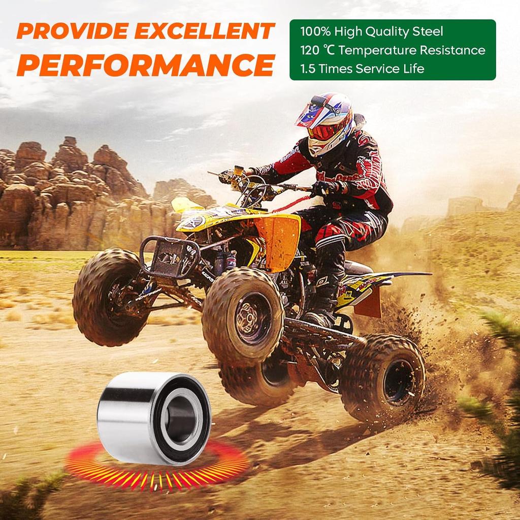 Front Rear Wheel Bearing for Kawasaki Mule 600/610/ 2510/3000/ 3010/3020/ 4000/4010 2005-2022, Teryx 750 2008-2013, Brute Force 650i/ 750i 92045-0021