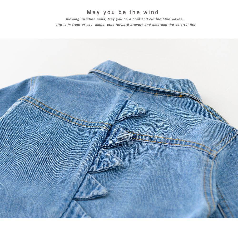 Infant Dinosaur Denim Jacket - Cotton, Ages 0-3, Autumn Wear