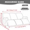 1/2/3 Seater Velvet Stretch Recliner Sofa Cover  Relax Armchair Slipcover Elastic All-inclusive Reclining Sofa Protector