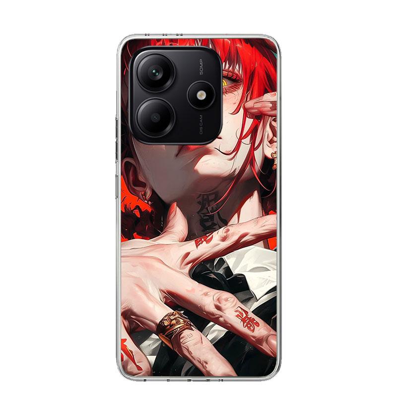 C-Chainsaw Mans Makima Phone Case For Xiaomi Redmi Note 15 14 13 12S 12 Pro Plus 11S 11E 11 11T 10S 10 Art Soft Pattern Cover Re