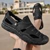 Neue Sommer Männer Sandalen Atmungsaktive Strand Sandalen Männer Casual Schuhe Hohe Qualität Leder Atmungsaktive herren Schuhe Große Größe
