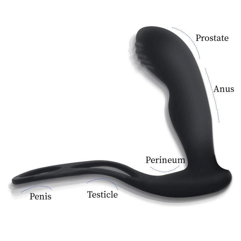 Remote Control Prostate Massage Stick Electric Sex Product Double Ring Lock Sperm Delay Masturbation Device Adult Supplies