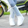 1 Pair Rainproof Boot Covers PVC Fabric Anti-Slip Design Waterproof