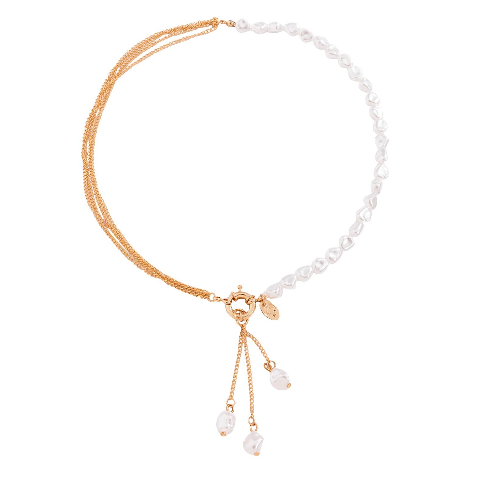 Lady Pearl The New Pendant Jewelry Clavicle Necklace Accessories One Size белый