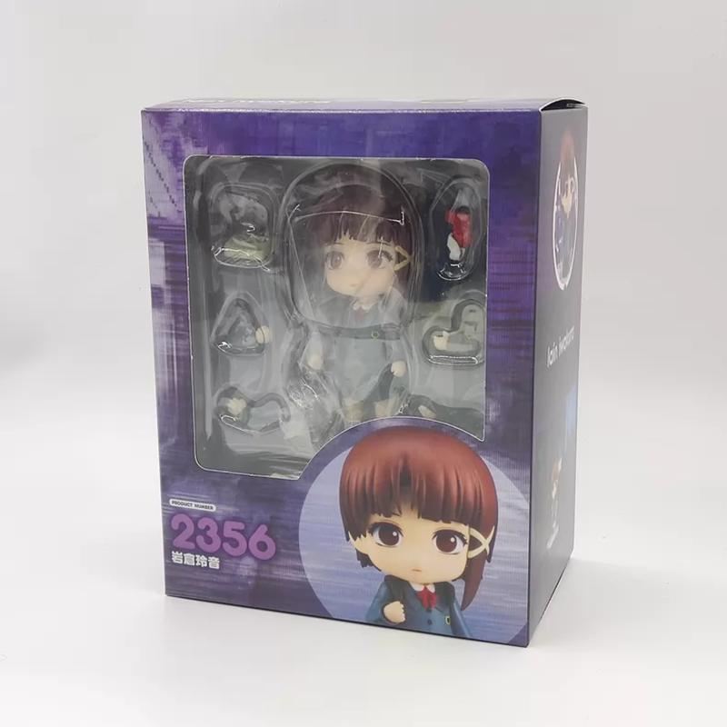 Nendoroid 2356 Iwakura Lain Serial Experiments Anime Chibi Pvc Posable Action Figure Collectible Desktop Ornament For Anime Fans