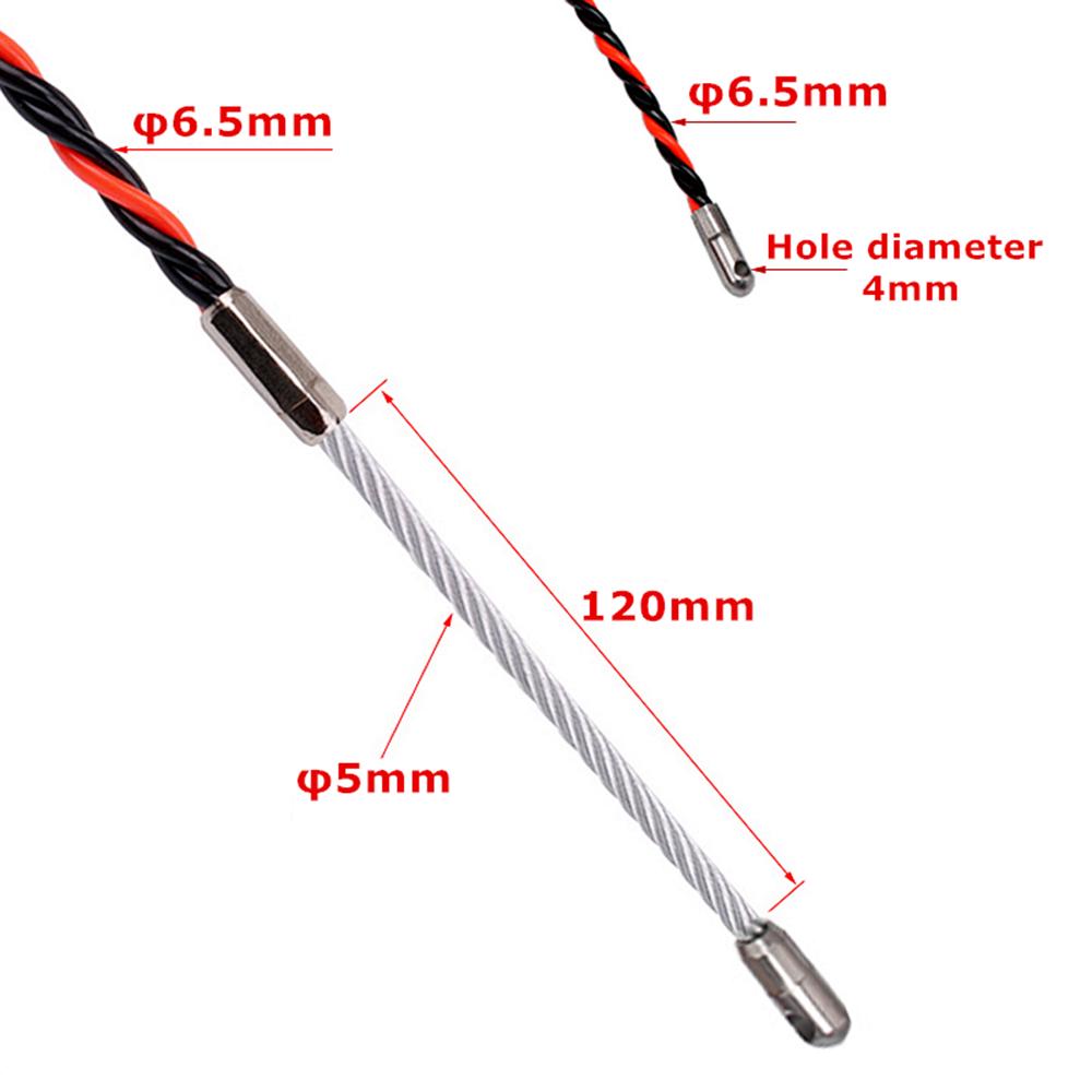 

Fish Tape Electrical Wire Threader 15M Electrician Threading Device Wire Cable Running Puller Construction Tools 1500cm/49.2ft