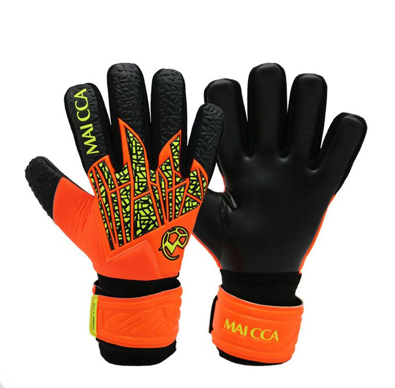 Professionelle Fußballhandschuhe für Torhüter, verdickter Latexschutz, rutschfeste Fußballhandschuhe für Erwachsene