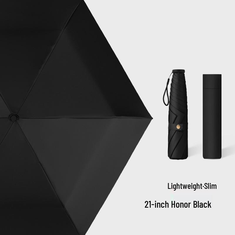 Ultra-light Carbon Fiber Sun & Rain Umbrella - Lightweight, Three-fold, UV Protective Parasol.