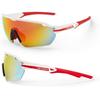 Accent Reflex White/red Sports Glasses