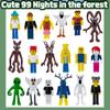 New 99 Nights in The Forest Deer Owl Goat Monster Figures Set Model Assembled Building Blocks Figurine Plastic Toy Gifts