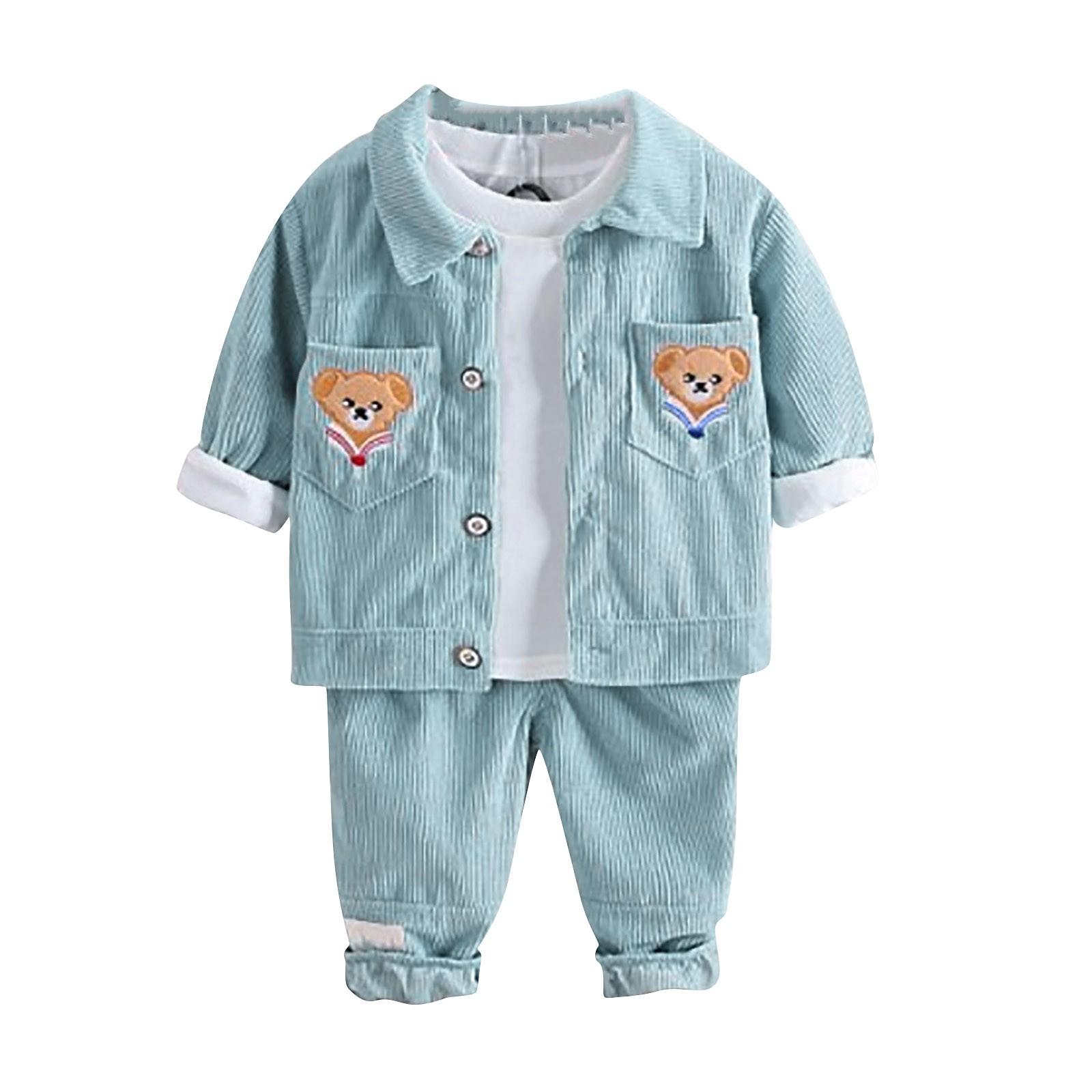 

Комплект из 3-х предметов для мальчиков, весенние и детские кофты 110 синий