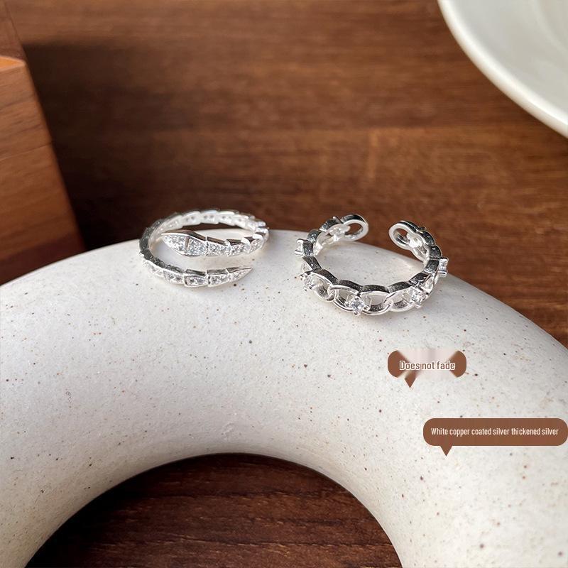 Lan Zhi Elegant High-End 925 Silver Non-Fading Index Ring for Women