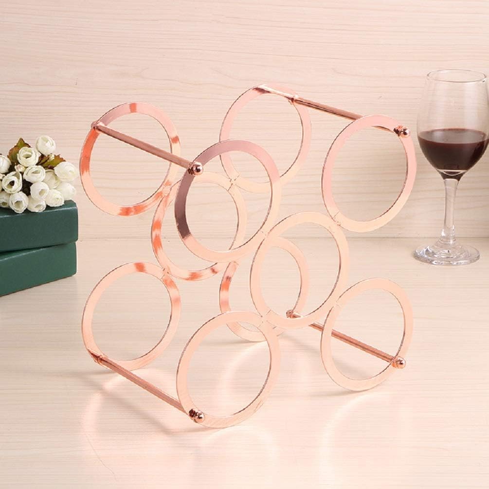 Anberotta Weinregal, Flaschenhalter, für 5 Flaschen Wein oder Champagner, Aufbewahrungskiste, Ständer, Innendekoration, N-W61