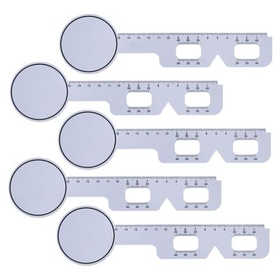 5pcs Eye Pupil Distance Meter Smoothing Edges Prevent Slip Handle Ophthalmic Measure Tool