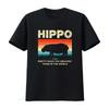Funny Hippo Definition Hippopotamus Vintage Retro T Shirt Cute Hippos Costume African Wildlife Animals Lover Zoo Trip Vintage