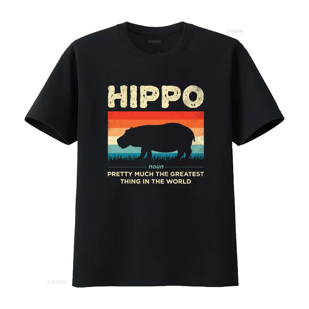 Funny Hippo Definition Hippopotamus Vintage Retro T Shirt Cute Hippos Costume African Wildlife Animals Lover Zoo Trip vintage