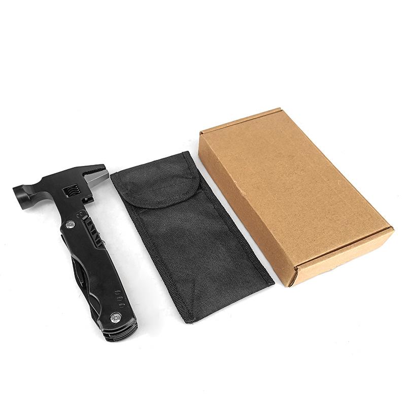 Multifunktionaler Outdoor-Klauenhammer Fahrzeugsicherheit Faltbarer Glasbruch-Rettungshammer Camping Gurtschneider Handwerkzeug