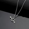 Korean ring zircon necklace women's ins simple high-end light luxury accessories niche design versatile collarbone chain