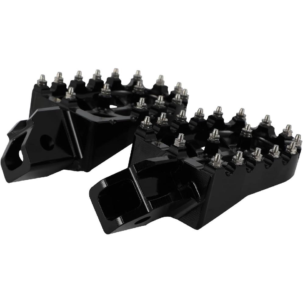 CRF50 Foot Pegs,CRF 50 Footpegs 2025 2024-2013 Dirt Pit Bike,CNC Aluminum AlloyMotorcycle,Wider Platform,Black