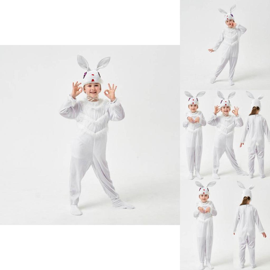 Niedliches Polyester Hasenkostüm für Jungen und Mädchen Perfekt für Rollenspiele und Aufführungen