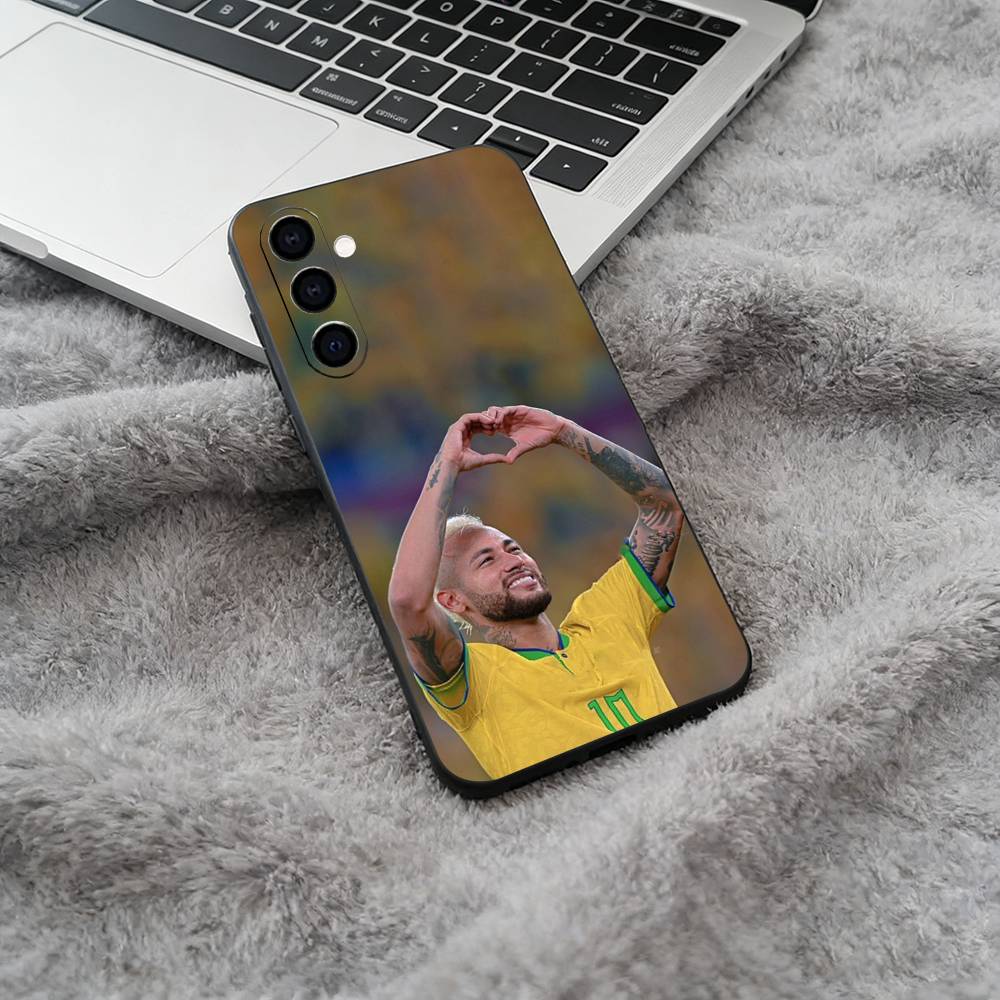 

N-10-Neymar Black Soft Silicone Phone Case for Samsung Galaxy A73, A71, A72, A70, A53, A52, A51 Samsung a21s