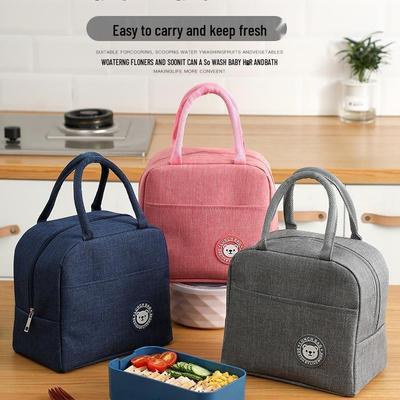 Isolierte Lunchtasche - Wasserdichte & Ölbeständige Bento-Handtasche für Schüler & Büroangestellte