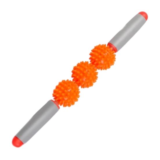 Massage-Rollenstab mit 3/5 Noppenbällen, Faszien-Muskel-Cellulite Tiefengewebs-Massagegerät, Massagegerät für Muskelkater, Nacken, Bein, Rücken