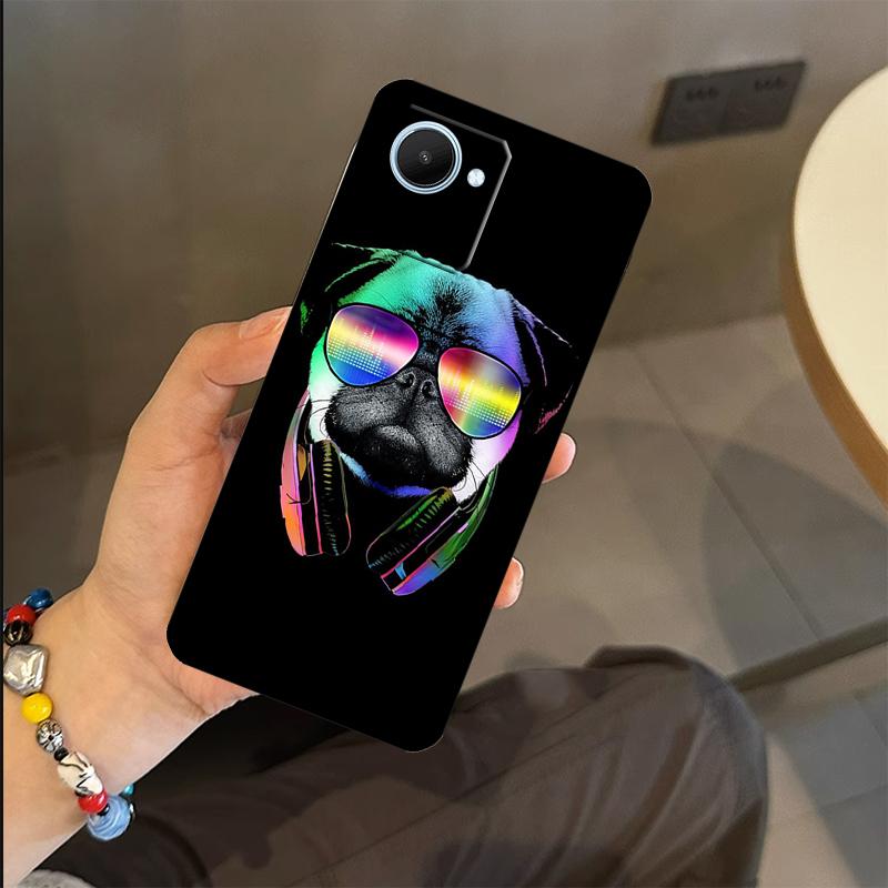 

Cute Pug Dog Case For Realme 15 14 11 12 13 Pro Plus GT7 Pro GT6 C55 C51 C53 C35 C33 C61 C65 C67 C71 C75 Realme C15