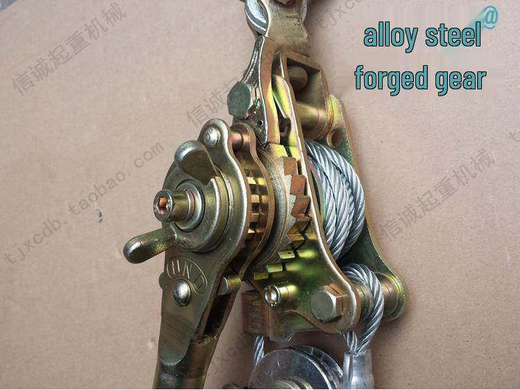 Japanese Multifunction Wire Rope Tensioner & Clamp - 1T/2T Capacity for Steel Strand & Aluminum Conductor