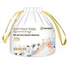 80-Count Extra Large & Thick Disposable Face Towels - Pearl Pattern Cleansing Wipes for Makeup Removal, Baby Use, Dry/Wet Dual Use.