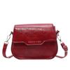 Trend small bag women's 2025 new fashion messenger bag solid color casual shoulder armpit small square bag