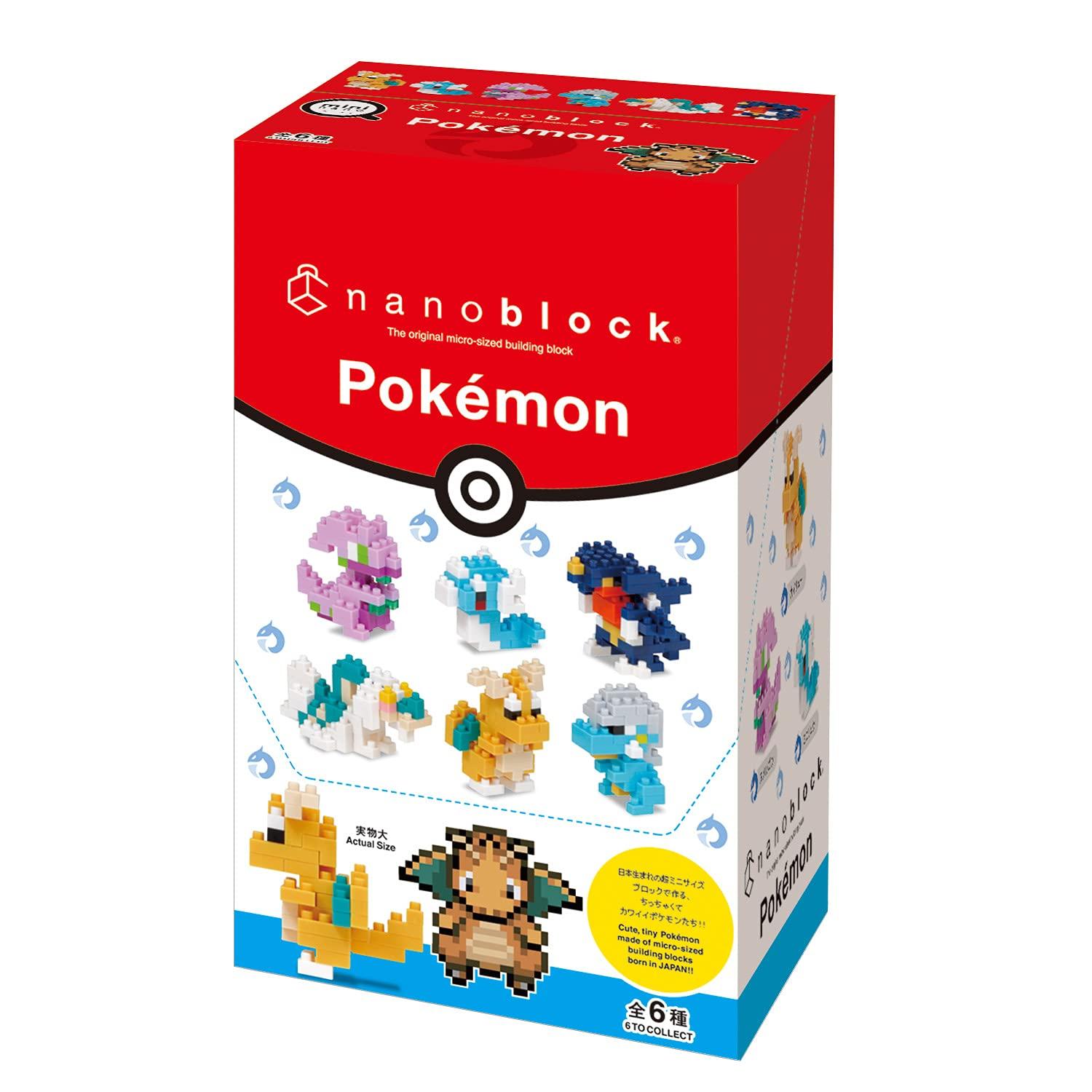 Kawada nanoblock Мини Нано Покемон Тип Дракон NBMC_25S 1КОРОБКА (6шт) Полный набор Строительная игрушка Япония