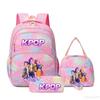 Three-Piece Kpop Demon Hunter Girl Color School Bag Lunch Bag Pencil Case Set Gift Box