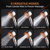 Shower Head High Pressure 5 Modes Spray Water Saving ABS Handheld Filter Large Flow Home Bathroom Spa Portable Shower Head