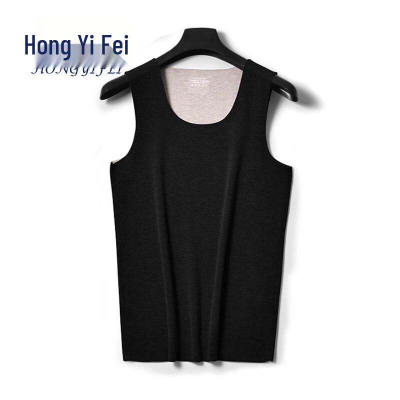 Hongyifei Men s Silk Blend Thermal Self-Heating Vest XL