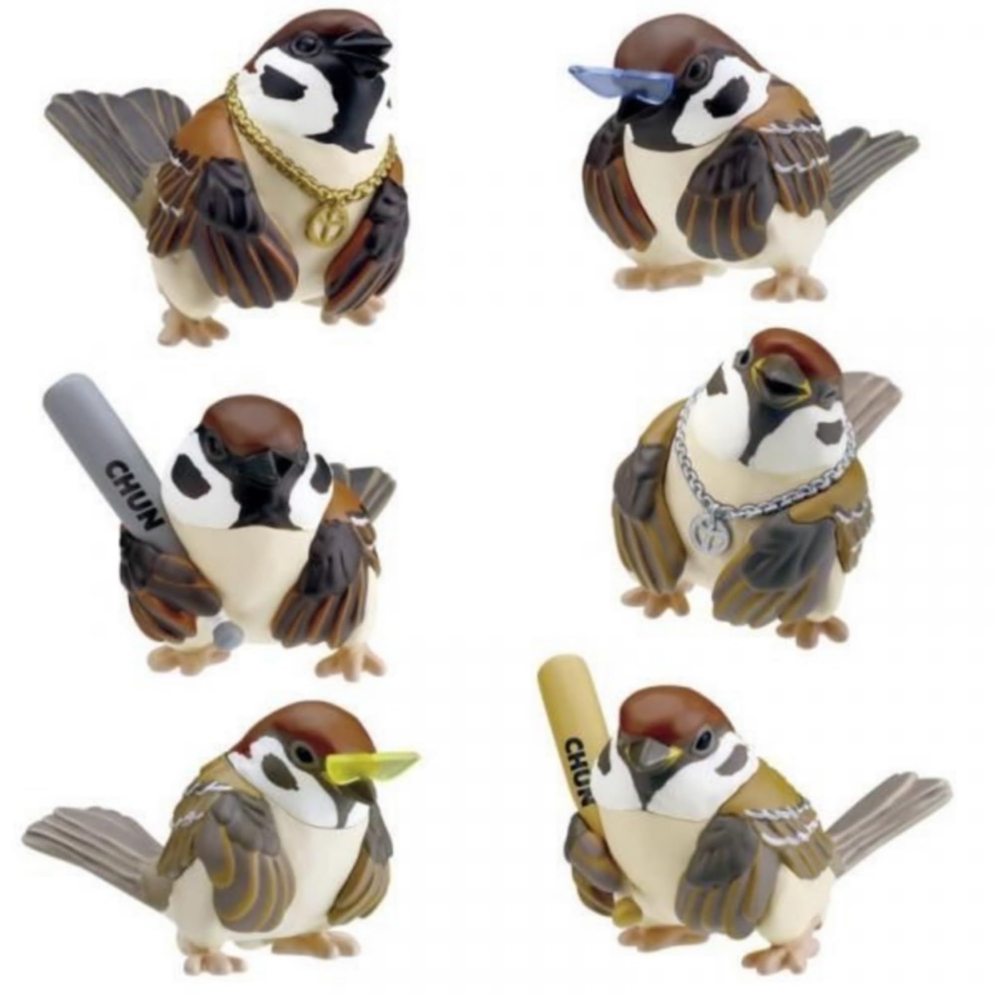 

Kitan club Праздничный американский полевой воробей x Полный набор из 6 штук Полный комплект Игрушка-капсула гача Kotori s