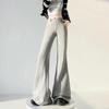 2026 Spring Women's Petite Low-Waist Micro-Flare Wide-Leg Sweatpants – Slimming, High-End Feel