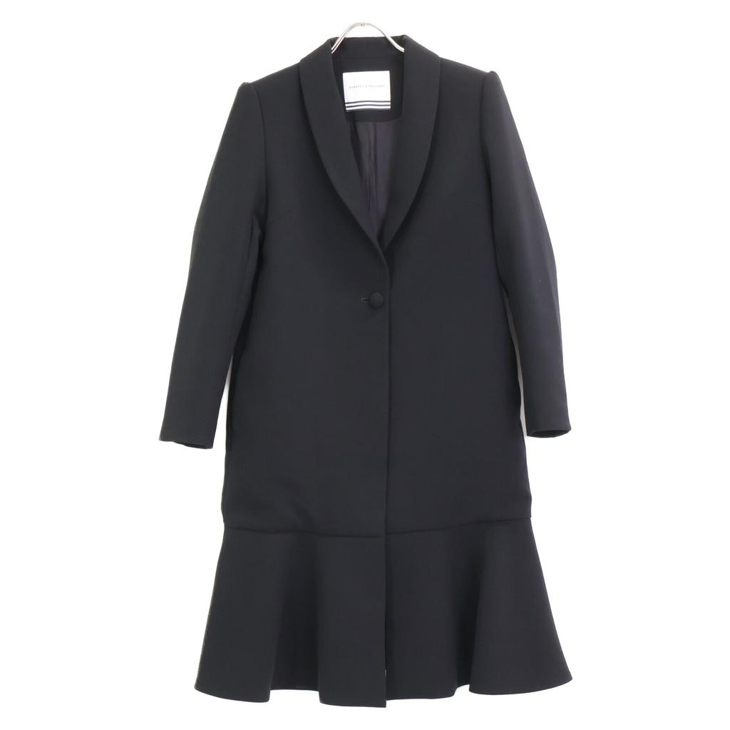 BORDERS at BALCONY BD2111-3A-09 21Stainless Steel Black Chesterfield Frill Coat coat 36 blackUsed