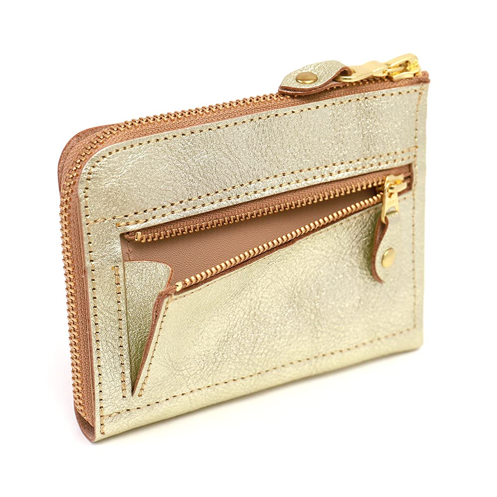 AGILITY Affa "Alinie Short" Short Wallet, Mini Wallet, Compact, 6-Piece, Slim, Simple, Genuine Leather